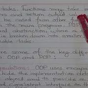Object Oriented Programming OOP And Procedure Oriented Programming POP Class 12 Computer Science