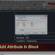 AutoCAD How To Add Attribute To Block