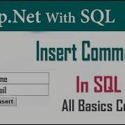 Asp Net Insert Data Into Database