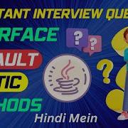 Interface Default Methods And Static Methods In Detail Interview Questions Explain In Detail