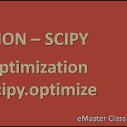 Учебник по Python изучите Scipy оптимизация Scipy Optimize за 13 минут