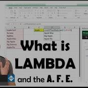 What Is LAMBDA In Excel