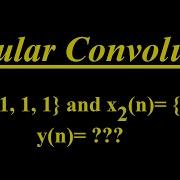 Circular Convolution Using Time Domain Example 1
