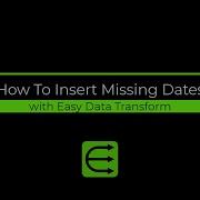 How To Insert Missing Date Rows