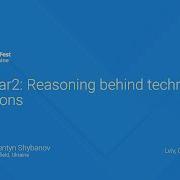 Angular2 Reasoning Behind Technical Decisions Valentyn Shybanov