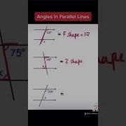 Angles In Parallel Lines