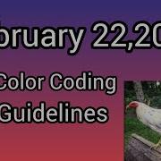 February 22 2026 Color Coding Guidelines