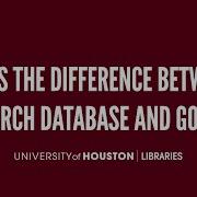 What S The Difference Between A Research Database And Google