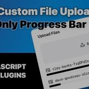 CSS Upload Progress Bar No JQuery JavaScript Plugins