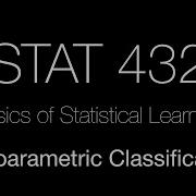 STAT 432 Nonparametric Classification