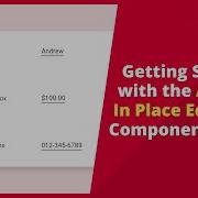 Getting Started With The Angular In Place Editor Component