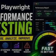 Playwright Performance Testing Tutorial Measure Page Load Time API Speed Web Performance