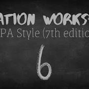 Citation Workshop APA 7th Edition Part 6 References