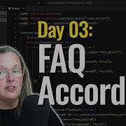 Build A FAQ Accordion With JavaScript No Frameworks Day 03