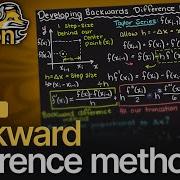Backward Difference Method Theory Numerical Methods