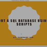 SQL Server Tutorial Import A Database Script Into SQL Server