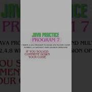 Java Practice Program 7 Plz Subscribe Guys Need Support Java Javaprogramming JavaPractice Java