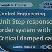 Unit Step Response Of A Critically Damped Second Order System In Control Systems