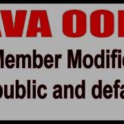 Java Tutorials Java OOPS Member Modifiers Public And Default By Durga Sir