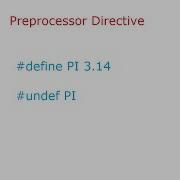 Undef Preprocessor Directive C Program