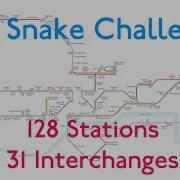 The Snake Challenge 128 Stations 31 Interchanges