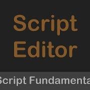 ZScript Fundamentals Script Editor
