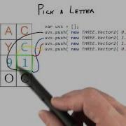 Pick A Letter Interactive 3D Graphics