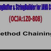 OCJA 1Z0 808 Method Chaining
