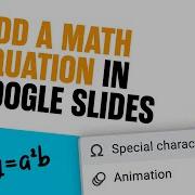 How To Add A Math Equation In Google Slides