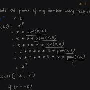 Power Of A Number Recursion