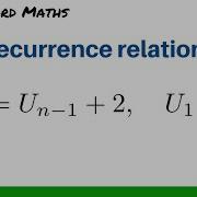 Recurrence Relations