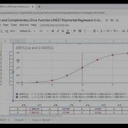ERFC Vs ERF Error Function Complementary Error Function LINEST Matrix Polynomial Regression