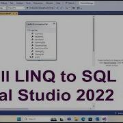 Install Linq To SQL Class Visual Studio 2022