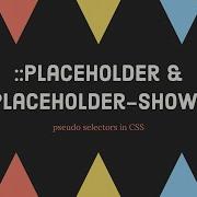 Placeholder Placeholder Shown Pseudo Selectors In CSS