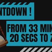 COUNTDOWN From 33 Min And 20 Secs To Zero In Minutes And Seconds 33 20 0 33 20 To 0