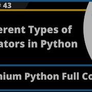 Types Of Operators In Python Selenium Python Session 43