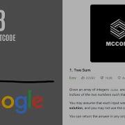 GOOGLE INTERVIEW QUESTION Two Sum LeetCode Problem 1