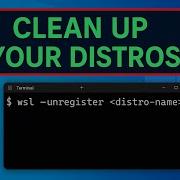 Uninstall A Linux Distribution On WSL Windows