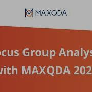 Focus Group Analyis With MAXQDA 2022