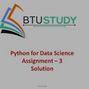 Python For Data Science Assignment 3 Solution