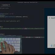 ASMR Programming Weather App With Javascript No Talking