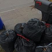 Fall Yard Waste Garbage Collector POV 4K Full UHD