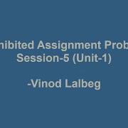 Prohibited Assignment Problem