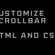 Custom Scrollbar Using CSS Pure CSS Tutorial