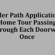 Euler Path Application Home Tour Passing Though Each Doorway Once