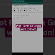 Plot Points On Graph Using Matplotlib In Python Shorts Programming Coding