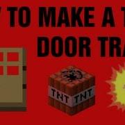 MINECRAFT TUTORIAL How To Make A TNT DOOR TRAP