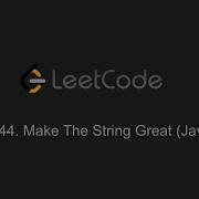 1544 Make The String Great LeetCode Java