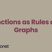 Functions As Rules And Graphs Algebra 1 Math