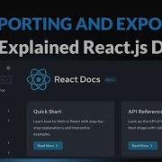 Importing And Exporting Components Explained React Js Docs 09